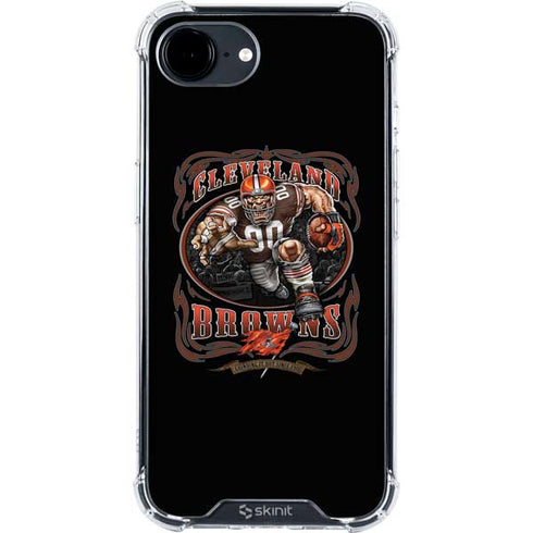Liquid Blue NFL Cleveland Browns Running Back iPhone 16e Clear Case